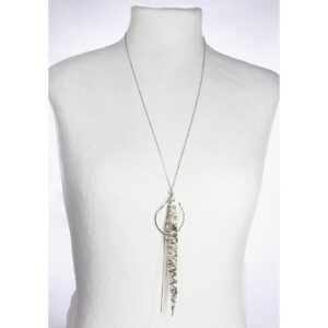 COLLIER SNAKE GOUTTE ARGENT