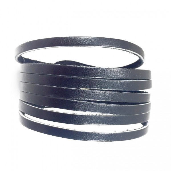 BRACELET CHIC SIMPLE SOUPLE NOIR