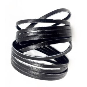 BRACELET SOUPLE DOUBLE NOIR