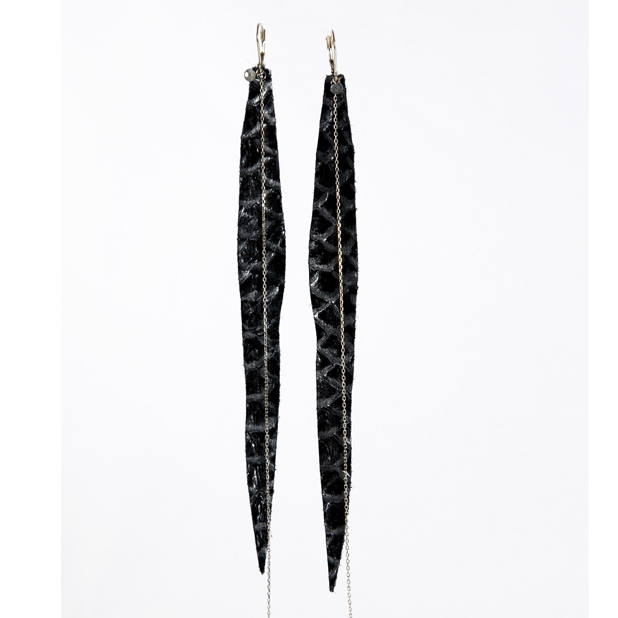 BOUCLES D’OREILLES NEW SNAKE NOIR