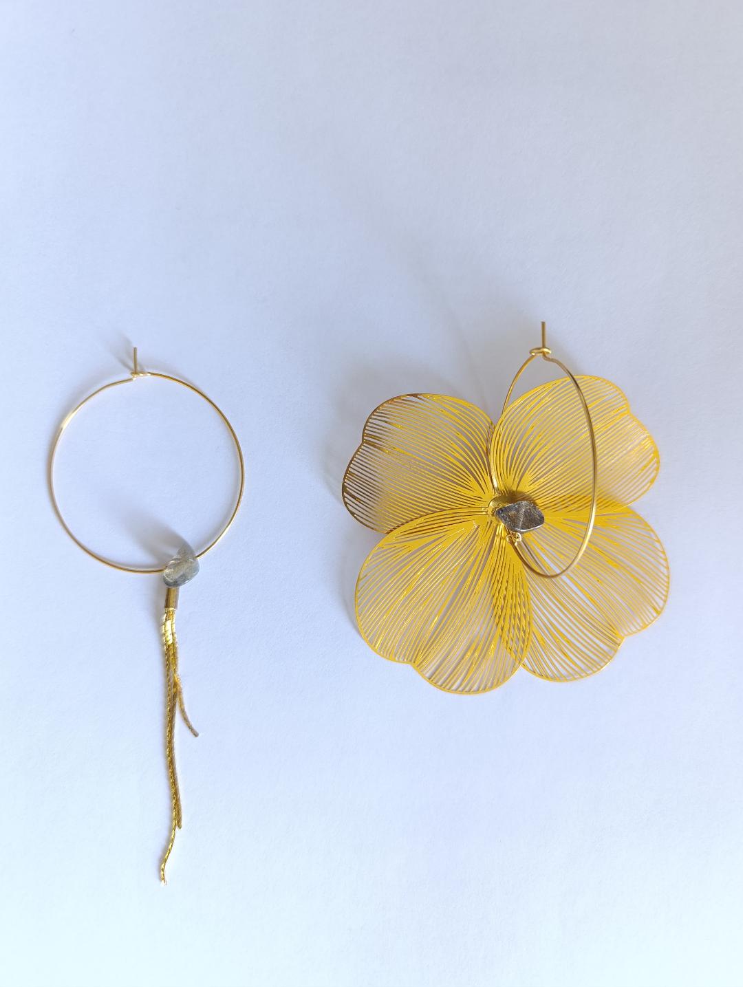 BOUCLES D'OREILLES FLOWER GM