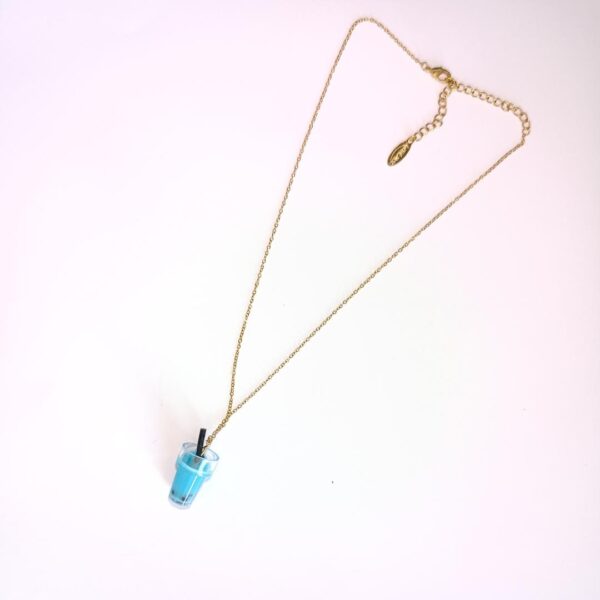 COLLIER BUBBLE TEA BLEU